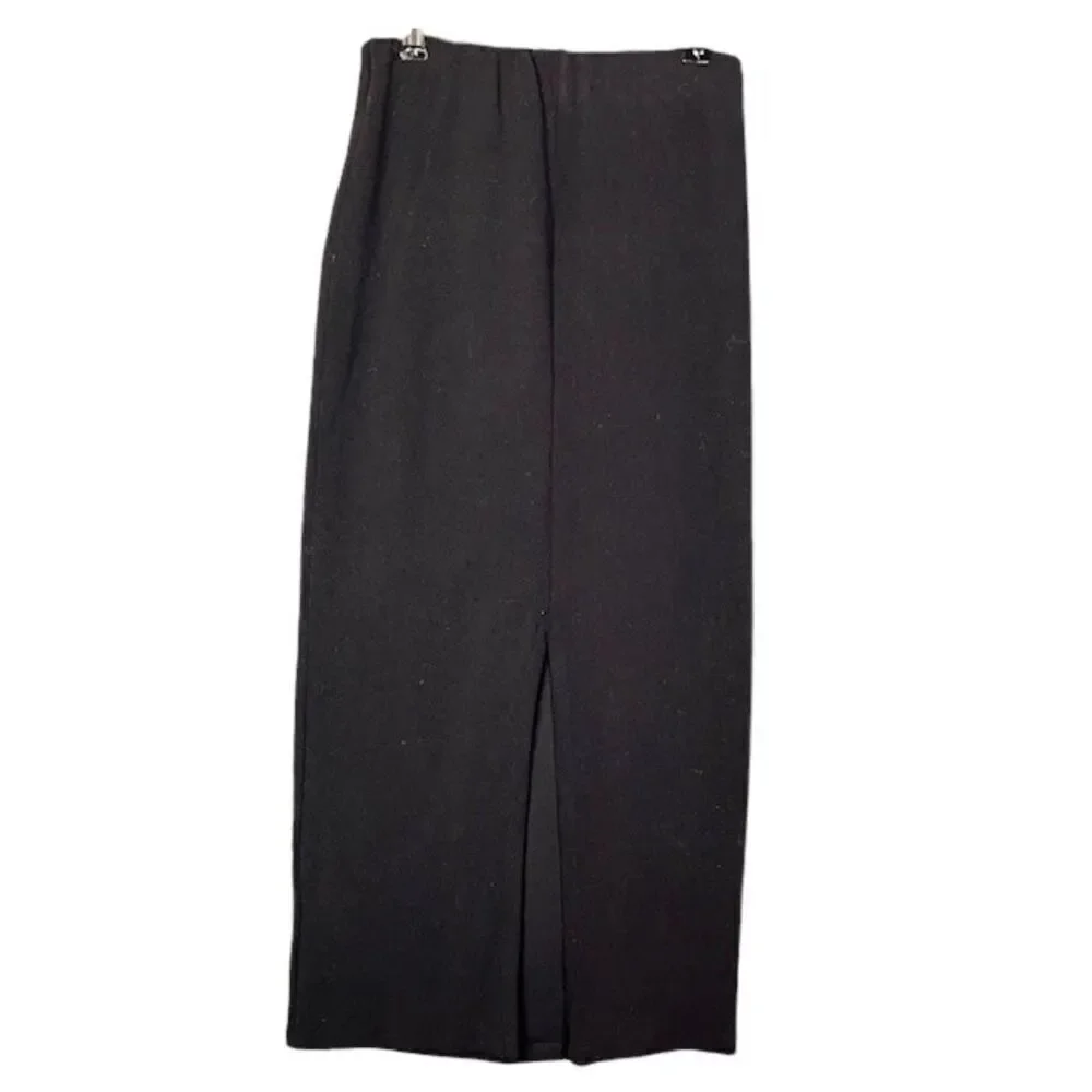 Frankies Bikinis Opal Terry Skirt Black‎ Midi Length Size XS
